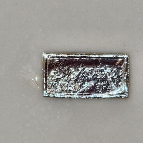 White Porcelain Teapot with Purple Flowers Gold Trim 18 oz Capacity 4" w China