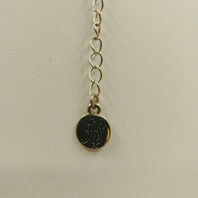 Jessica Simpson Chunky Black Faceted Square & Round in Gold Tone Chain Necklace