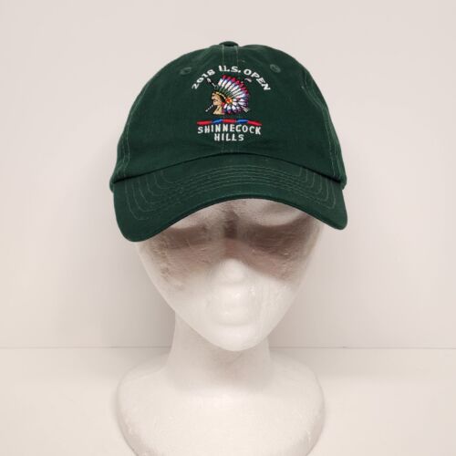 2018 US Open Shinecock Hills Golf Hat Green USGA Member Cap Logo Low Profile