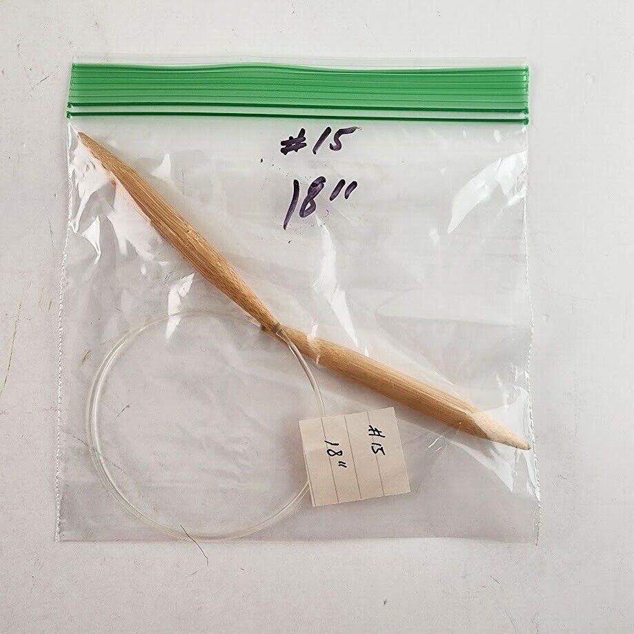 Circular Knitting Needle Bamboo Plastic Metal Size 8 - Size 15 Length 16" - 32"