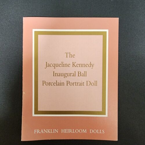 Jacqueline Kennedy Inaugural Ball Porcelain Portrait Doll Franklin Mint