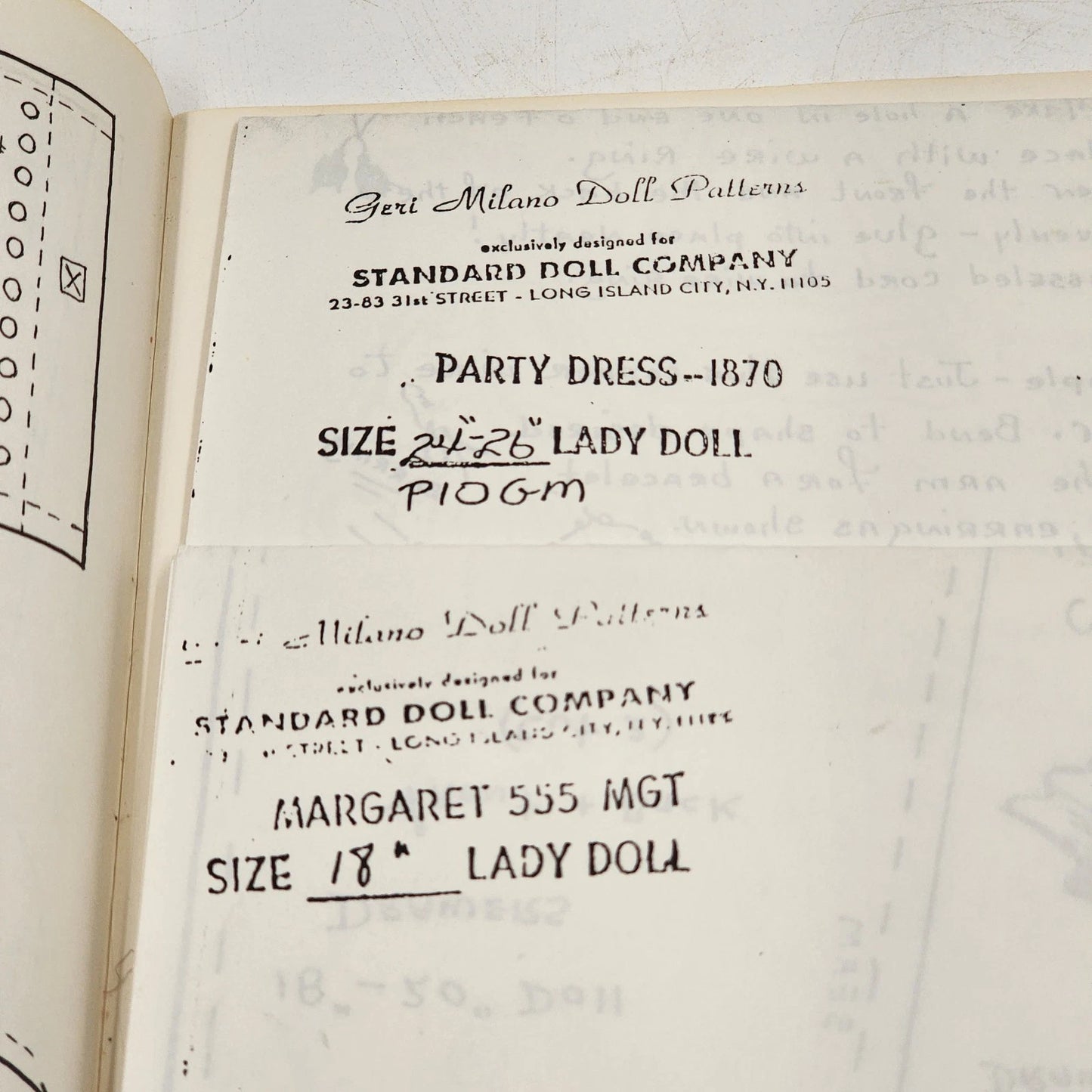 Susan Sirkis Doll Patterns The Wish Booklet First Lady Fashions 1865-1969 Vol V