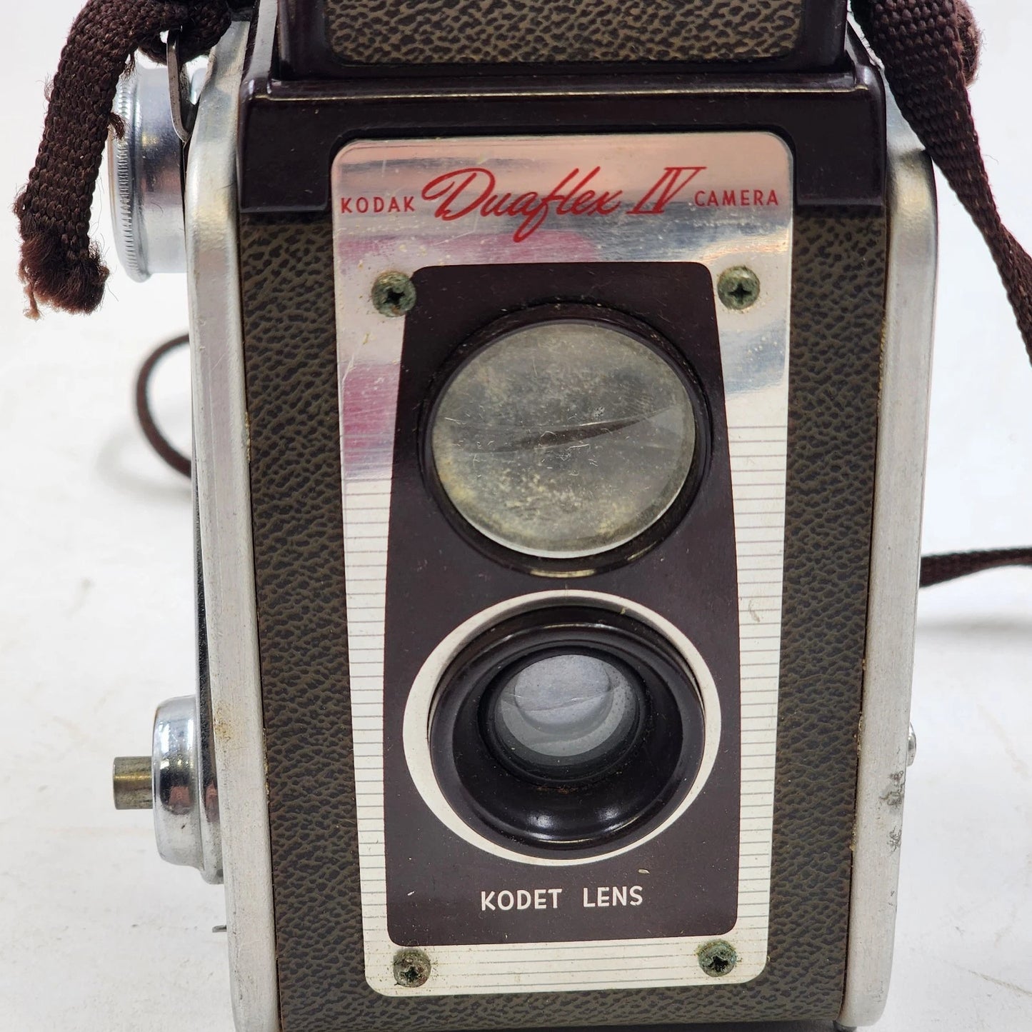 Kodak Duaflex IV Camera Outfit 1950's w Flash Unit 11 Bulbs & Original Box