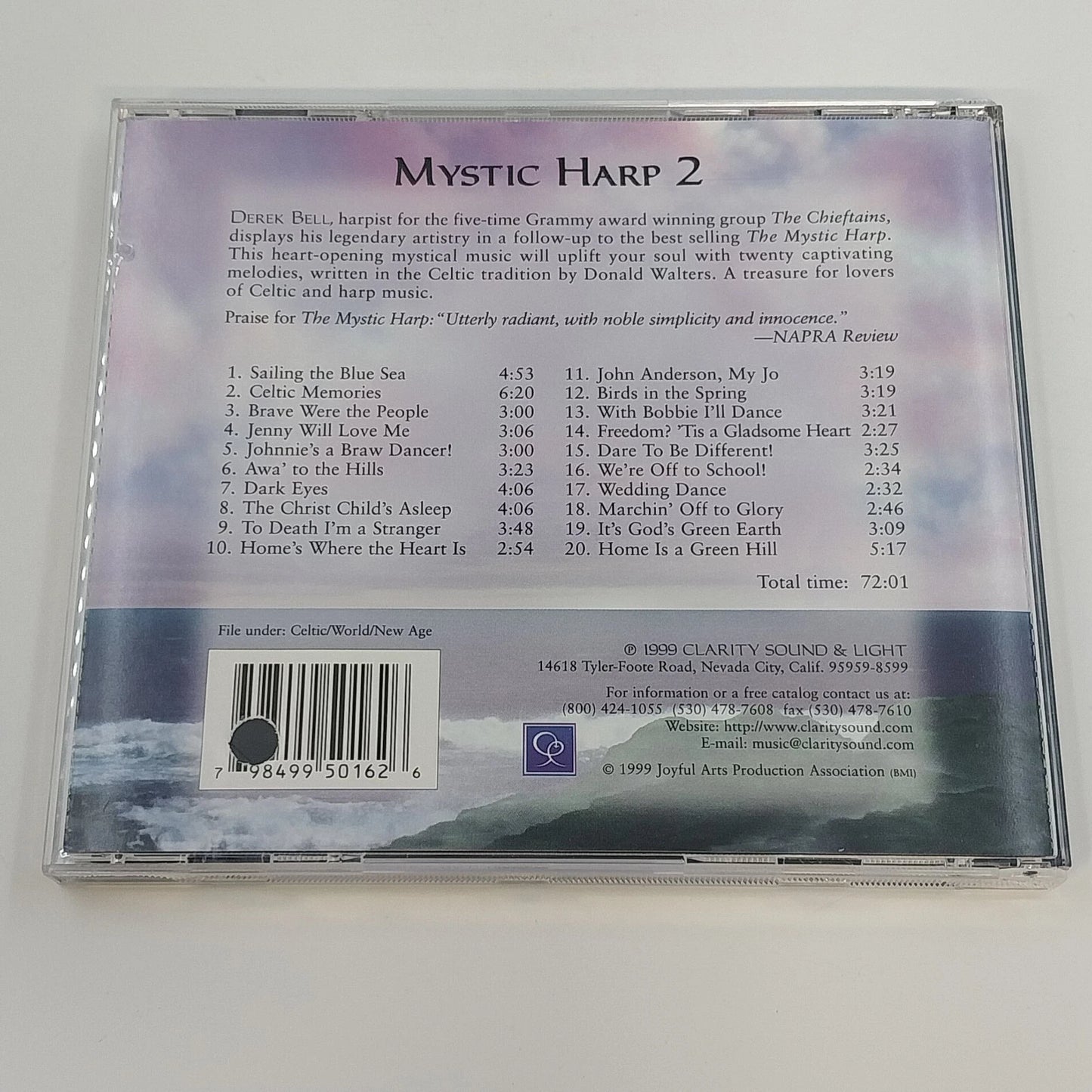 Derek Bell Mystic Harp 1 2 Sailing the Blue Sea Celtic Harp 2 CDs New Age 1990s