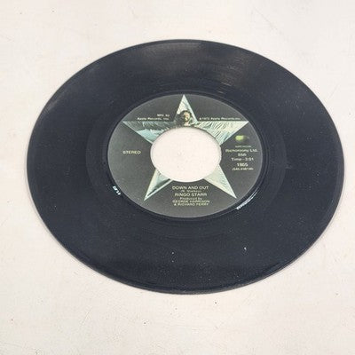 Ringo Starr Photograph/Down and Out 7" 45 RPM Vinyl Record 1973 Apple 1865