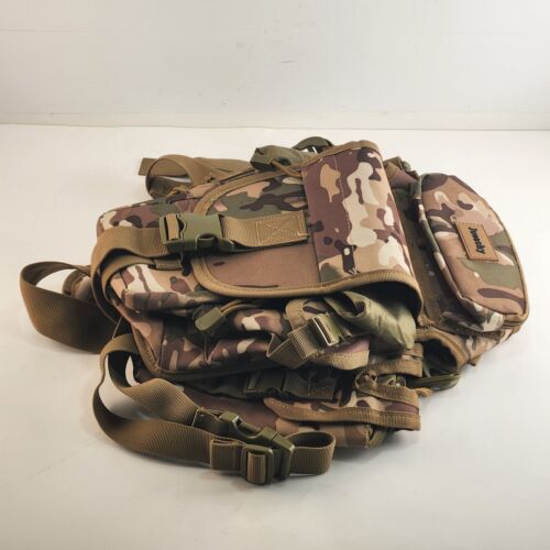 Jueachy Camo Sling Side Bag Backpack With Clipped Detachable Phone Case