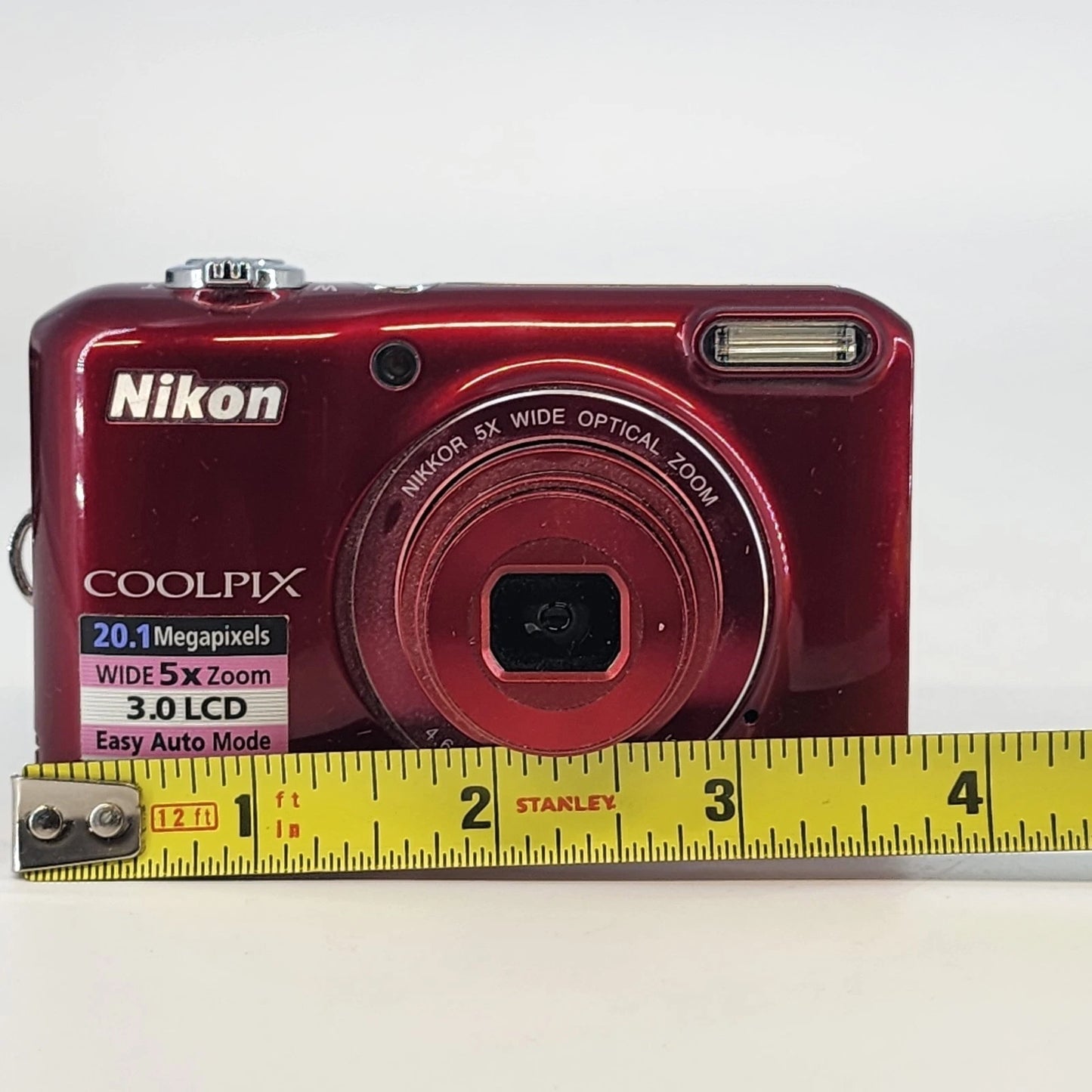 Nikon COOLPIX L28 20.1MP Red Digital Camera 5x Zoom 3" Screen DOES NOT WORK