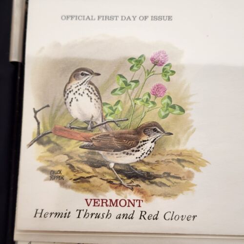 Official Birds & Flowers of Our 50 States 1st Day Cover Coll 1982 Postage Stamps