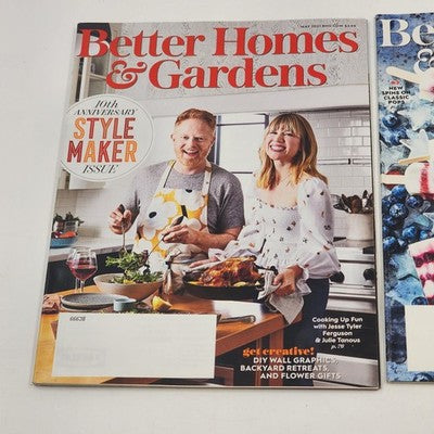 Better Homes and Gardens Magazine By Meredith Lot of 2 May and July 2021 Edition