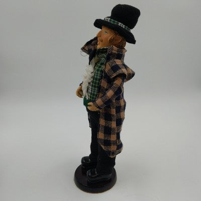 Set of 3 Vintage Christmas Caroler Figurines Man Woman Schoolgirl