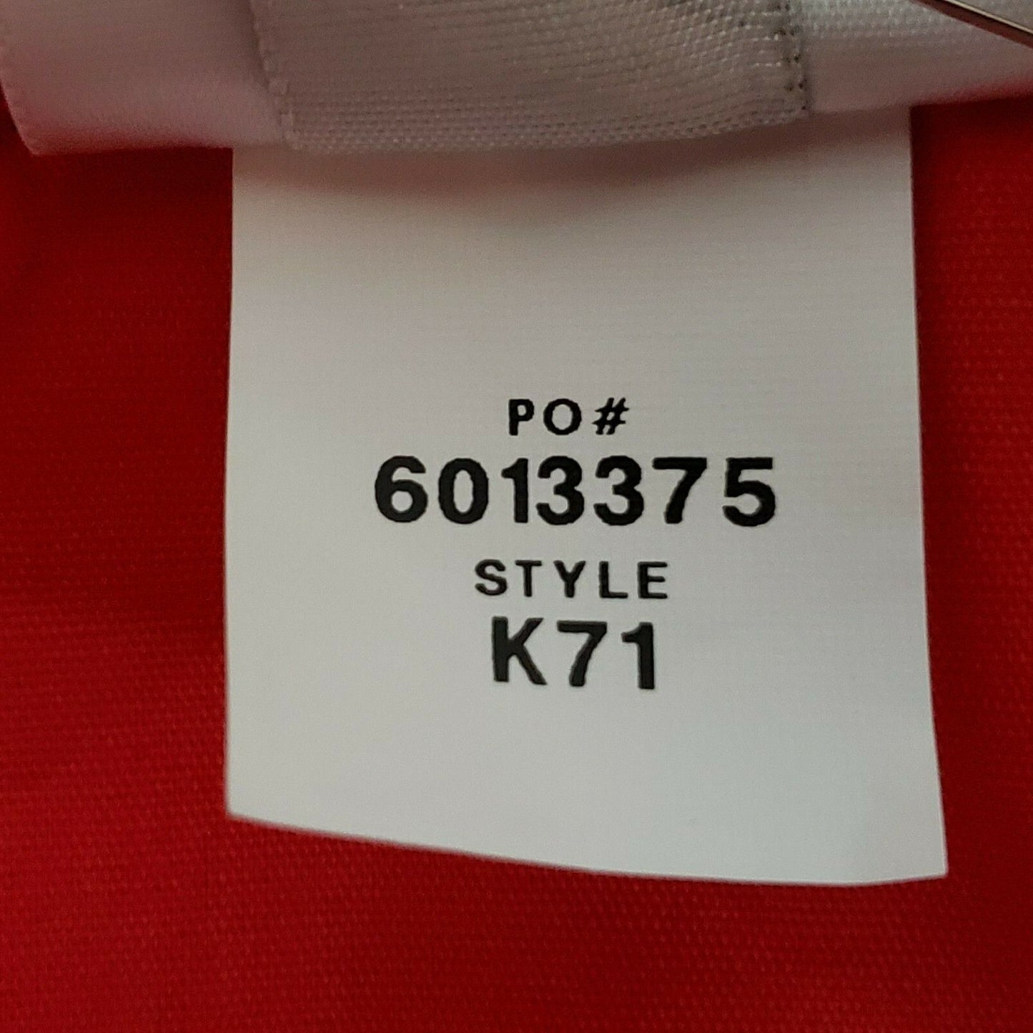 Fame Fabrics K71 Red Unisex Server Smock Medium 2 Pocket Work Uniform