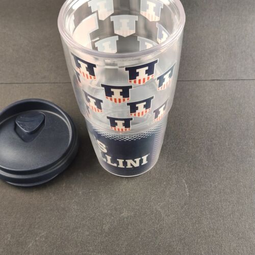 University Of Illinois Fighting Illini Tervis Tumbler with Blue Lid 16 FL Ounces