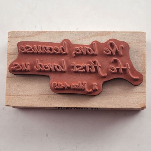 Lot of 3 Rubber Stamps Motivating Sayings Wooden Backs Lightly Used Black&White