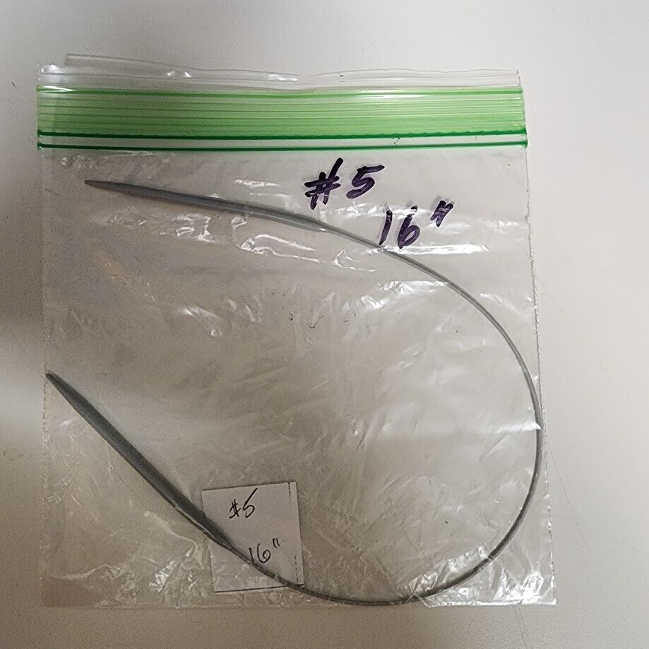 Circular Knitting Needle Bamboo Plastic Metal Size 0 - Size 7 Length 16" - 32"