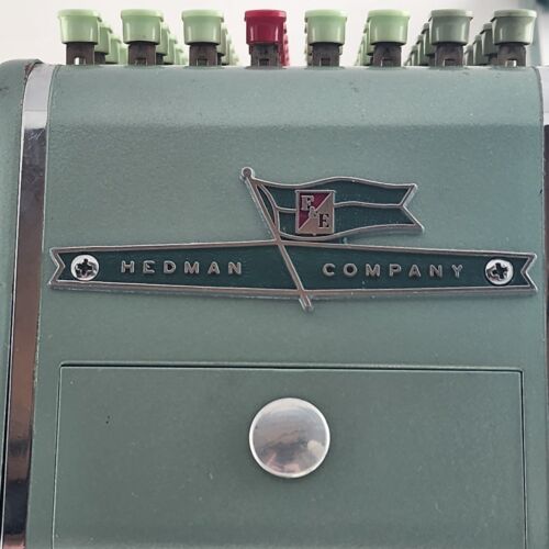 F & E Check Protector Hedman Company Printer Mechanical Office Equipment