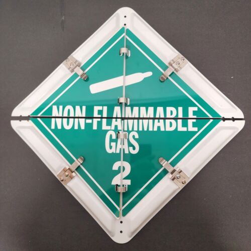 8 Legend DOT Placard Sign Aluminum Self Contained Split Panel for Roll-up Doors