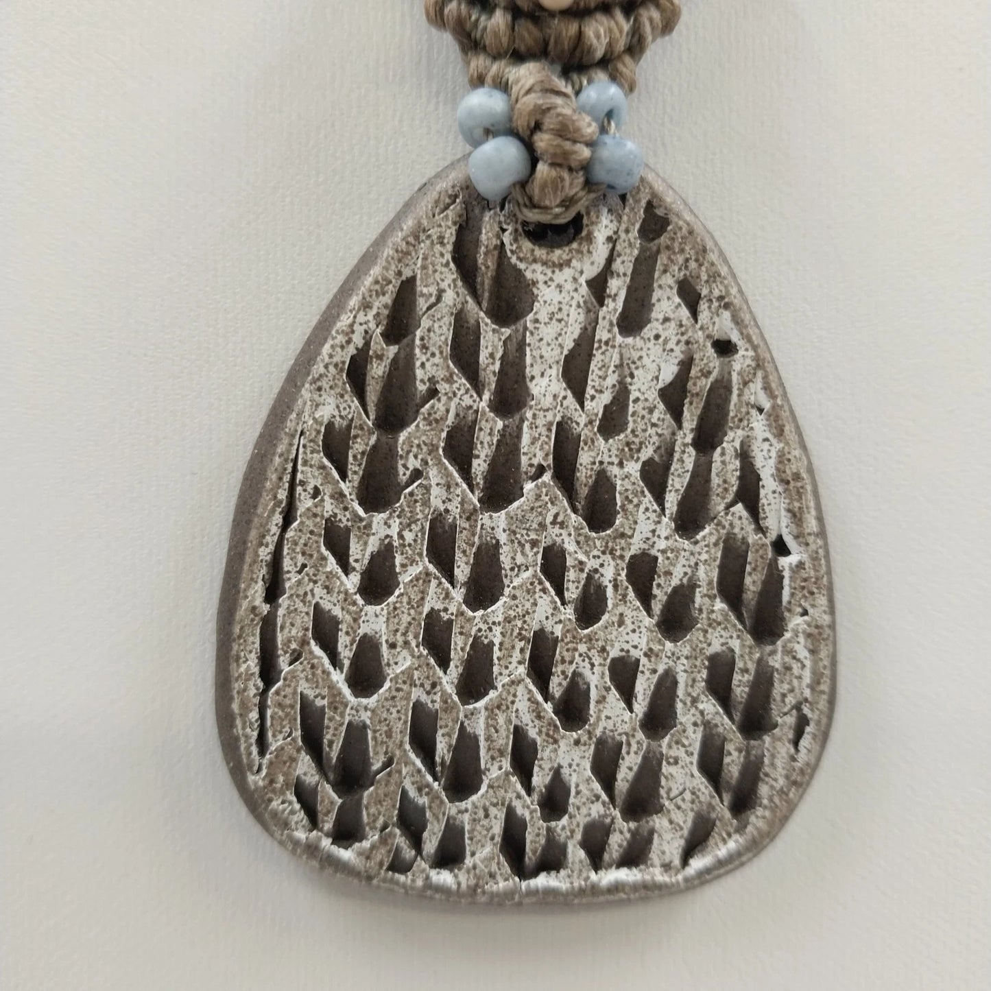 Lot 3 Pendant Necklaces White Enamel Filagree Gold Tone Signed PHD Clay Cor