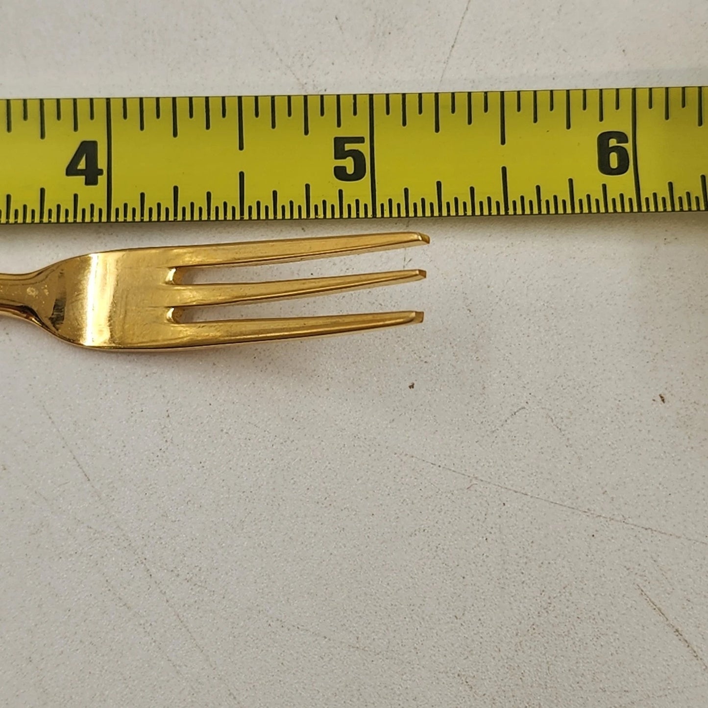 Kum Kang Demitasse Spoon & Fork Set 10 Pcs Gold Tone 18/10 Stainless Steel Boxed