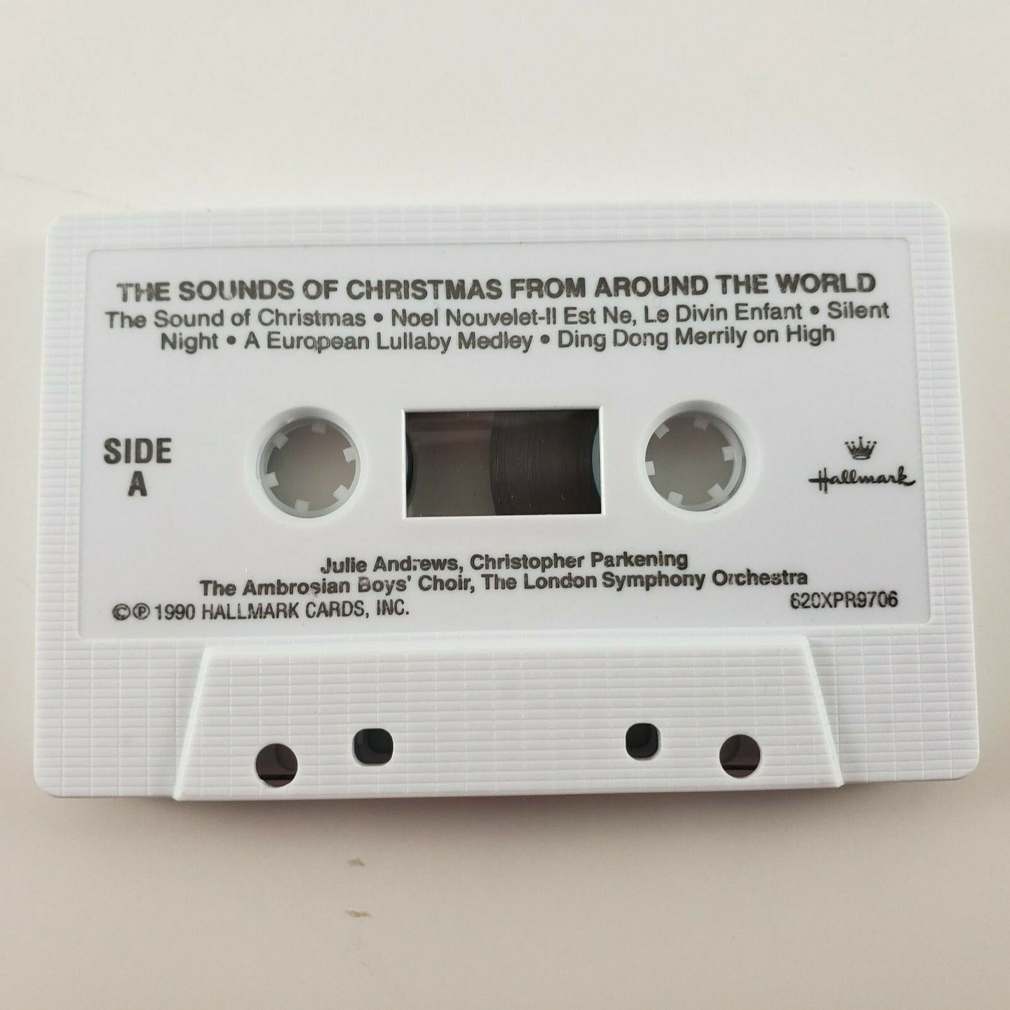 Julie Andrews The Sounds of Christmas From Around World Cassette Hallmark 1990