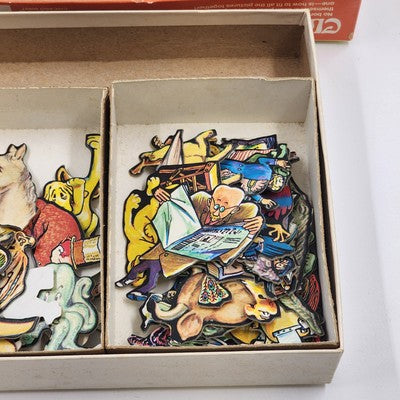 Cadaco Cluster Puzzle Figments Animals & Doodles 1977 Vintage Complete Set