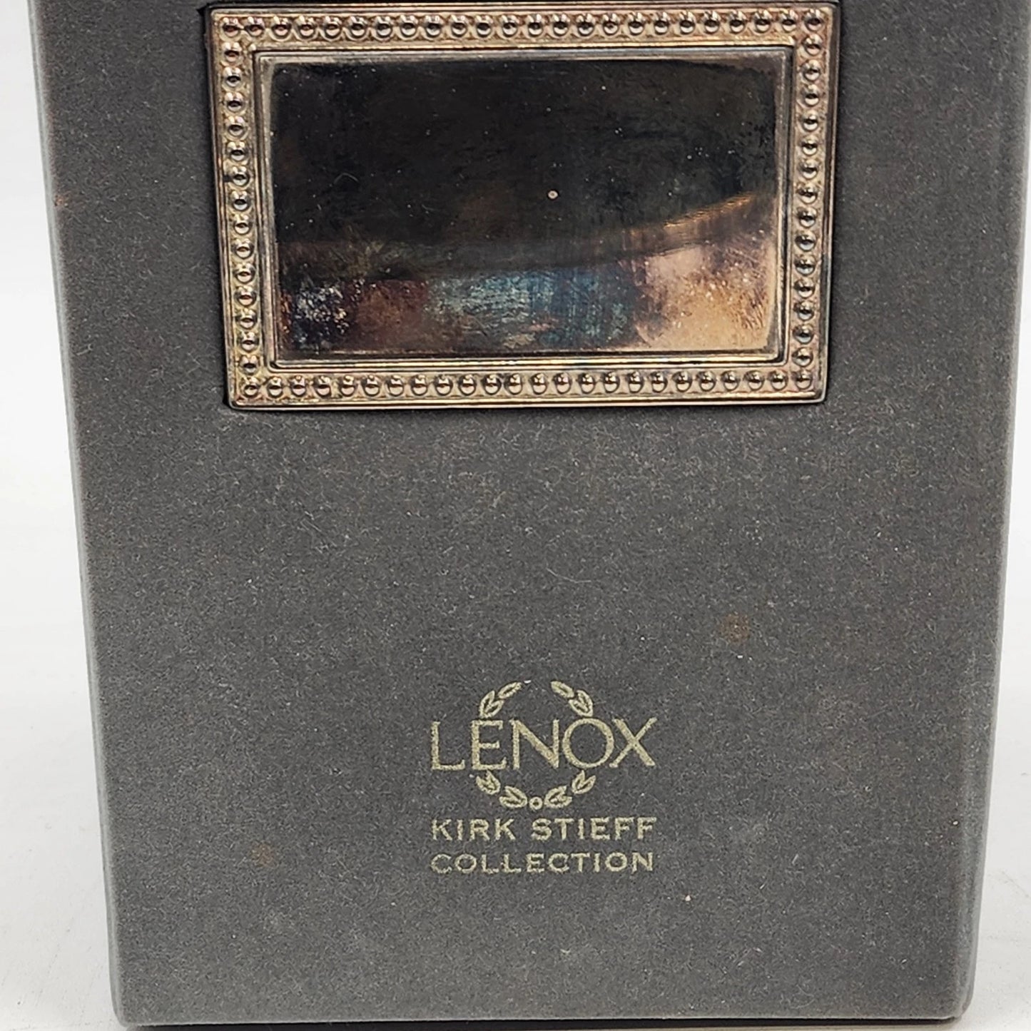 Lenox Silver Heart Goblet Pair Kirk Stieff Wedding Promises Bride Groom w Box