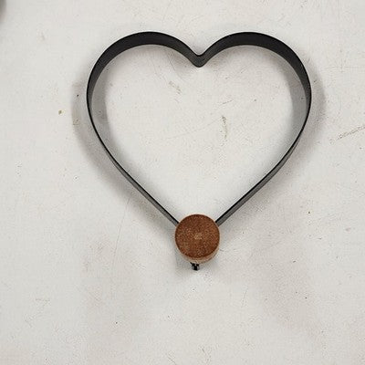6 Pancake Egg Ring Molds Cookie Cutters Star Heart Round Flower Wood Handles