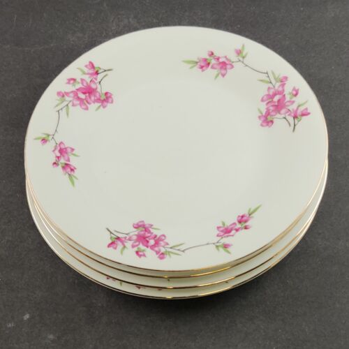 4 Place Settings Tangshan China Dinner Bread Plate Cup Saucer Plus Sugar Creamer