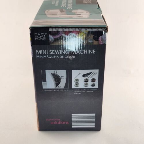 NEW Easy Home Mini Sewing Machine Pre-Threaded and Comes with needle threader