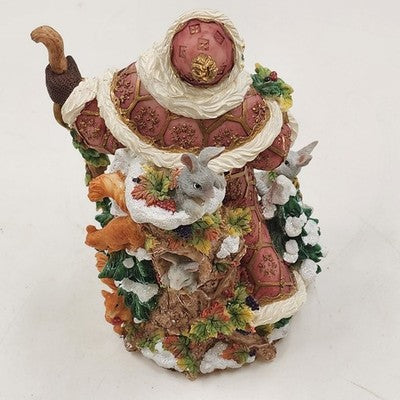 Fitz and Floyd Snowy Santa Woods Music Figurine 19/1239 Original Box Christmas