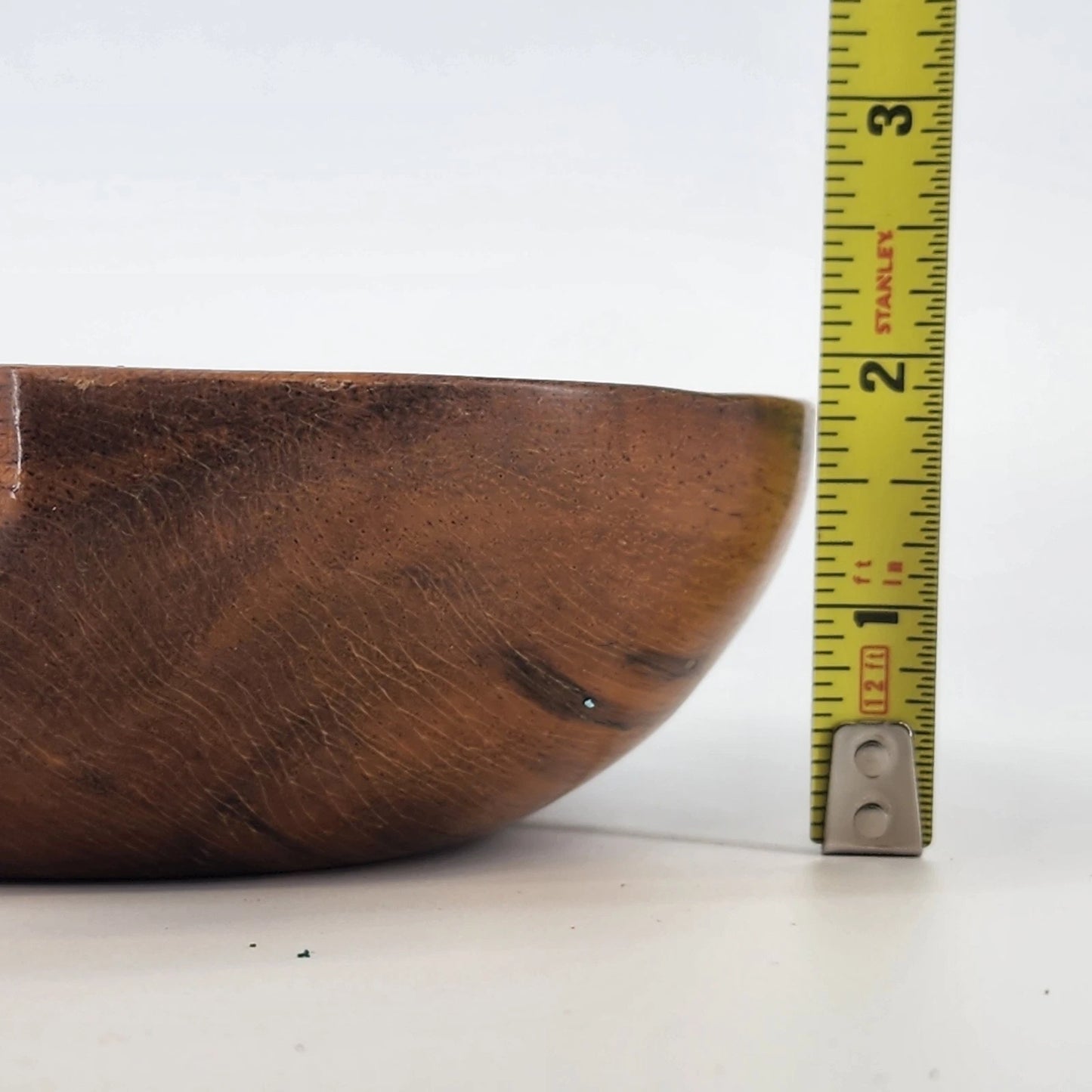 Monkey Pod Natural Wood Bowl 6" Hand Carved Spade Shape Kiln Dried Philippines