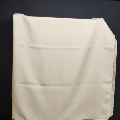 Soft Off White Tablecloth with Waffle Woven Weave Pattern 51" x 71" Rectangle
