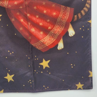 Toland Angel Kitty Yard Garden Flag Banner w/ Hanging Loop Moon & Stars 23"x36"
