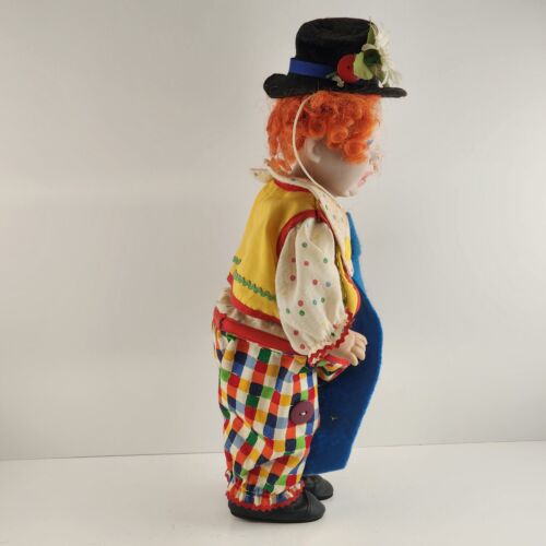 Lee Middleton Original Clown Doll 1991 Numbered 73/1000 Hard Vinyl Body 14" Vtg