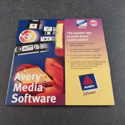 Old Office Stock Avery 8931 White CD DVD Design Kit 333 Sheets Inkjet Labels