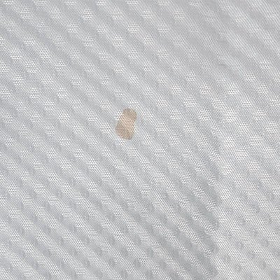 Soft Blue Polyester Square Pavers Honeycomb Waffle Cloth Pattern Shower Curtain
