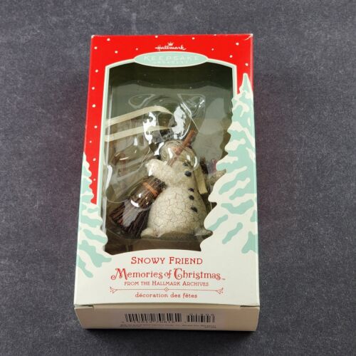 Hallmark Keepsake Ornament Snowy Friend Memories of Christmas Archive Chalkware