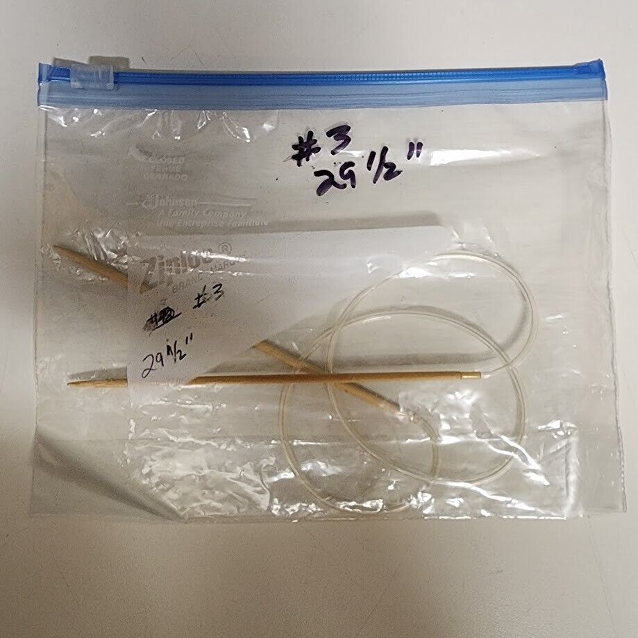 Circular Knitting Needle Bamboo Plastic Metal Size 0 - Size 7 Length 16" - 32"