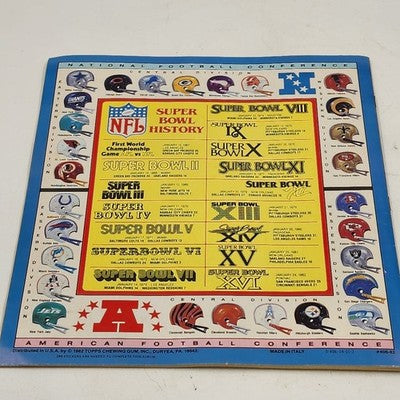 1982 Topps Football Sticker Album Vintage 64/289 Stickers 22% Filled NFL Players