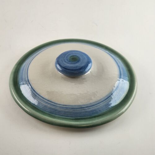 MA Hadley 1 Qt Covered Casserole Dish Bouquet Pattern Inside Bowl Plain Lid 6.5"