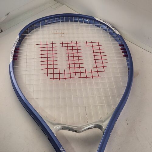 Wilson Tennis Racket Triumph V-Matrix Stop Shock Sleeves Blue L2 4¼ White Grip