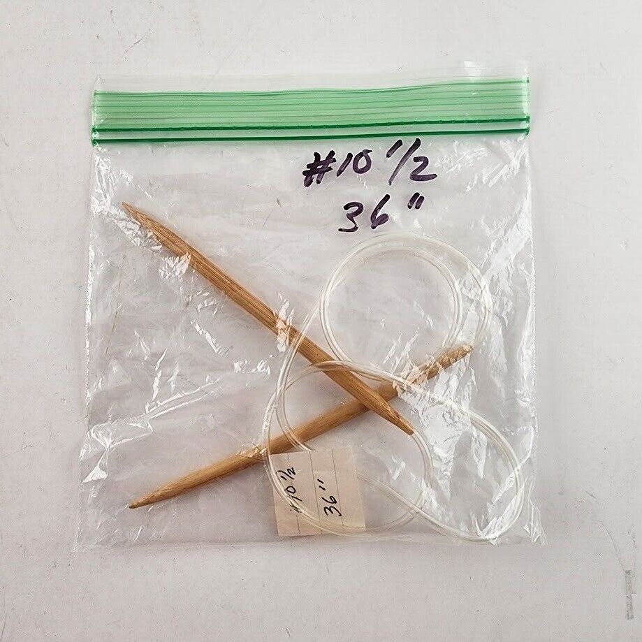 Circular Knitting Needle Bamboo Plastic Metal Size 8 - Size 15 Length 16" - 32"