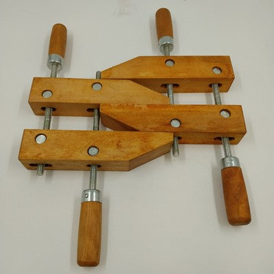 Set 2 0f 8" Maple Wood Hand Screw Clamps 4.5" Cap 4" Throat 1.5" Thick China