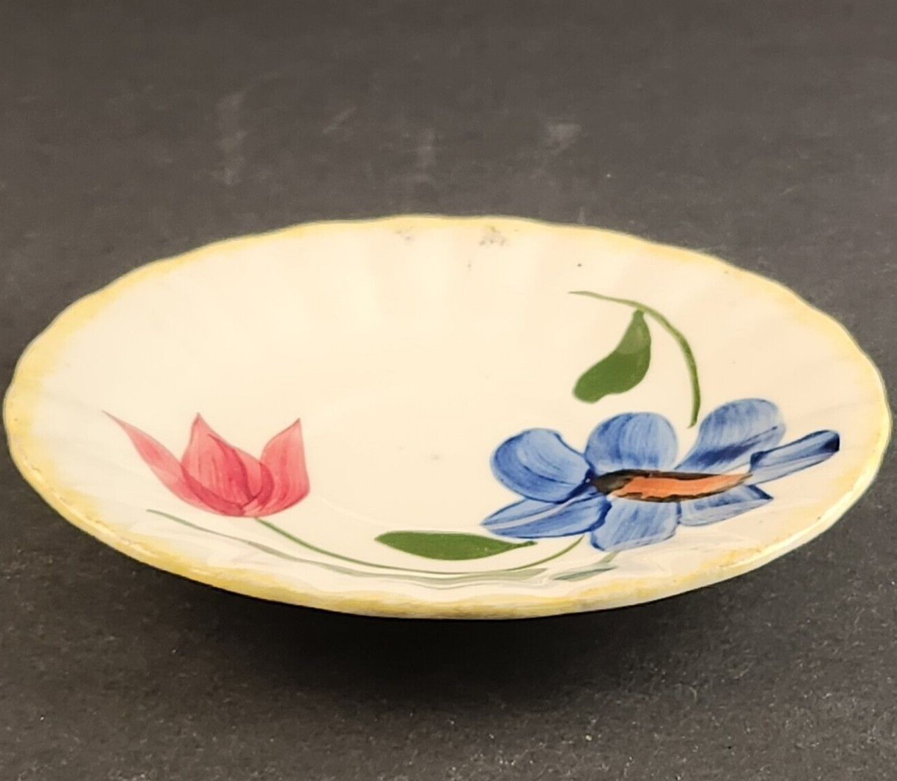 Southern Potteries Blue Ridge Sun Bouquet Bread and Butter Plate Vintage 6"