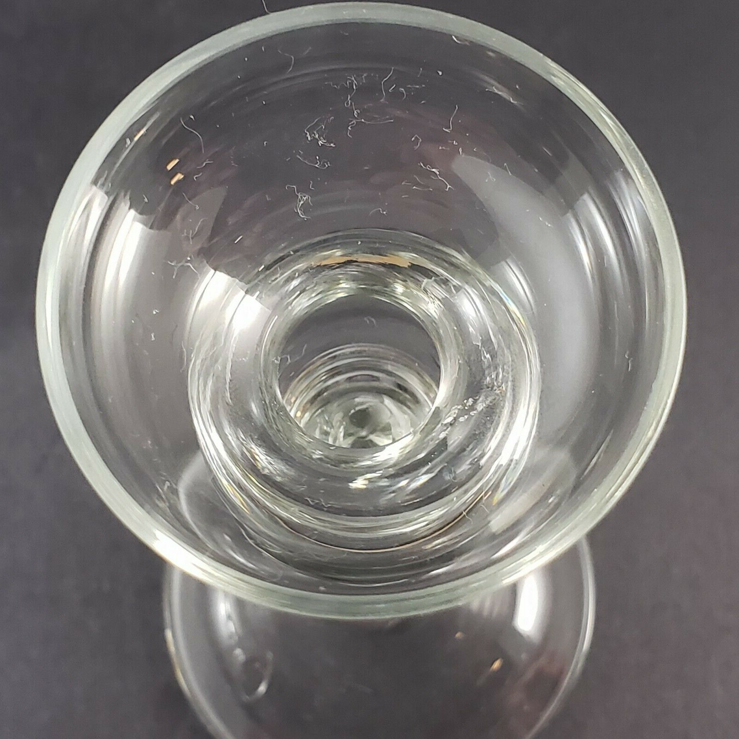 Pair Crystal Clear Glass Candlesticks 9" Tall Vintage Wide Base Holders