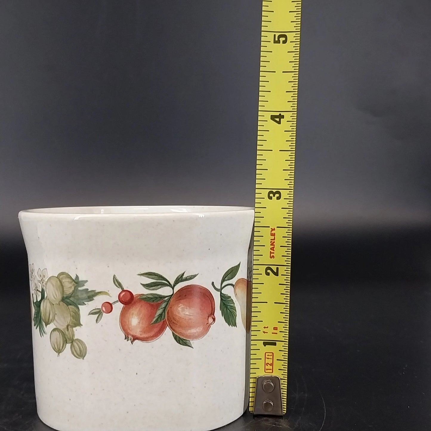 Wedgwood Quince Flat Cup & Saucer Fruit Ring Oven to Table Vintage England