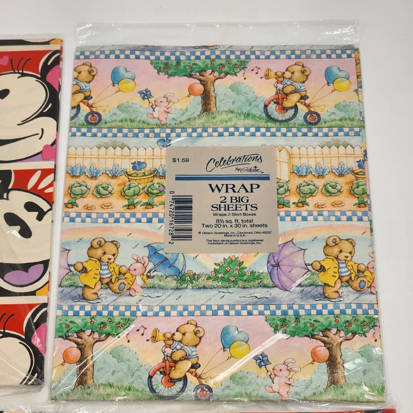 Lot of 4 Gift Wrap Packs Celebrations by Gibson & Hallmark Assorted Designs New