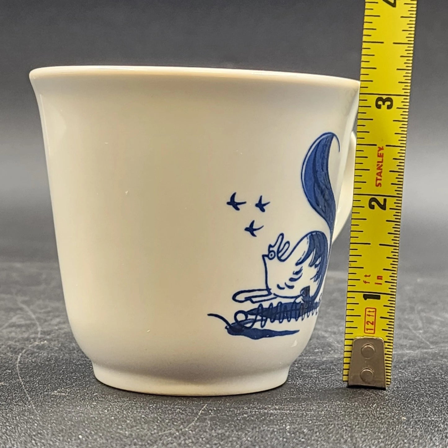 Christiana Campbell’s Tavern Coffee Cup 3.5" x 3" Blue Squirrel Williamsburg VA