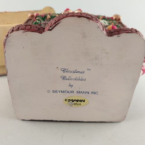 The Christmas Collectibles Fireplace Clock Wrapped Gifts Teapot By Seymour Mann