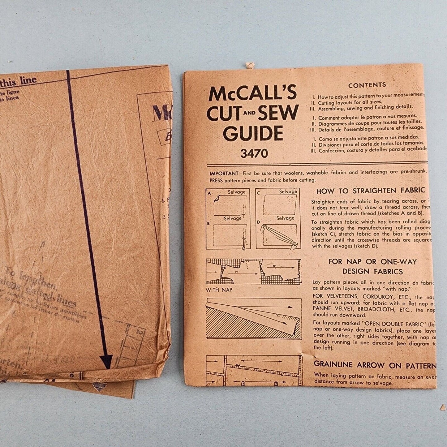 McCall's 3470 Vintage Sewing Pattern Misses and Junior Princess Dress 1955 Sz 18