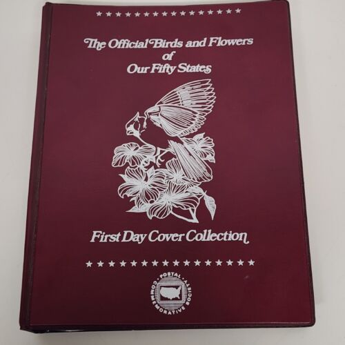 Official Birds & Flowers of Our 50 States 1st Day Cover Coll 1982 Postage Stamps
